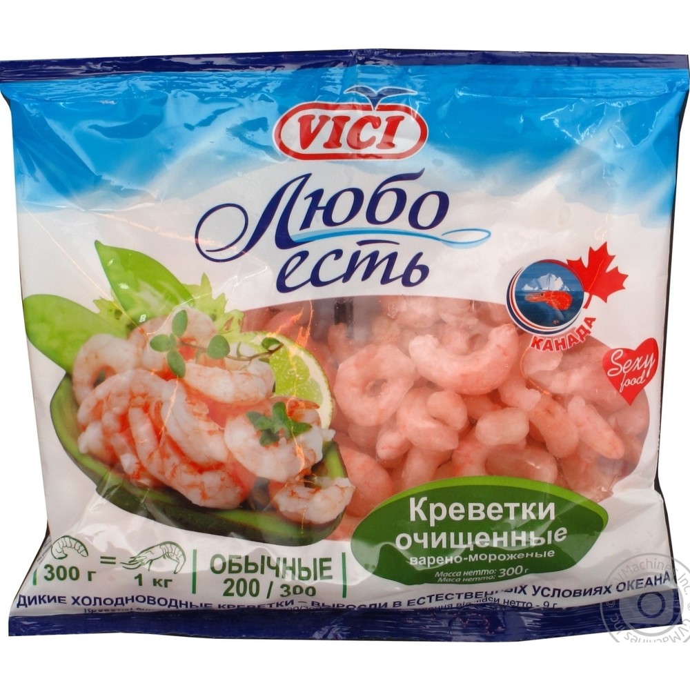 Креветки очищенные 150/200 Vici 300г